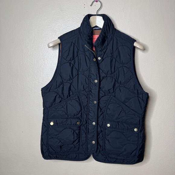 J. Crew Jackets & Blazers - J.Crew Vest Women XL Black Signature Puffer Quilted Excursion Superwarm Full Zip